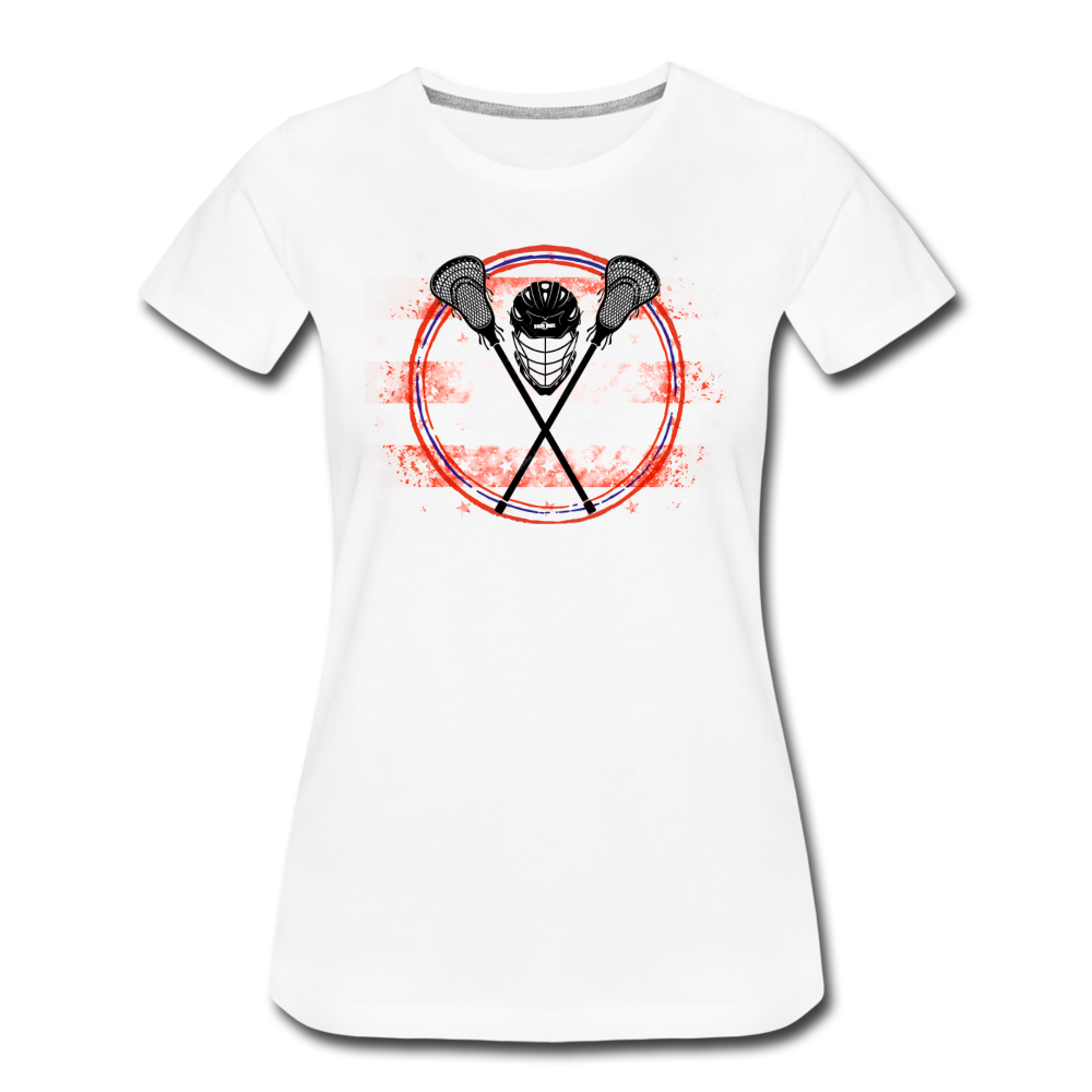 LAX Patriot Women’s Premium T-Shirt - white