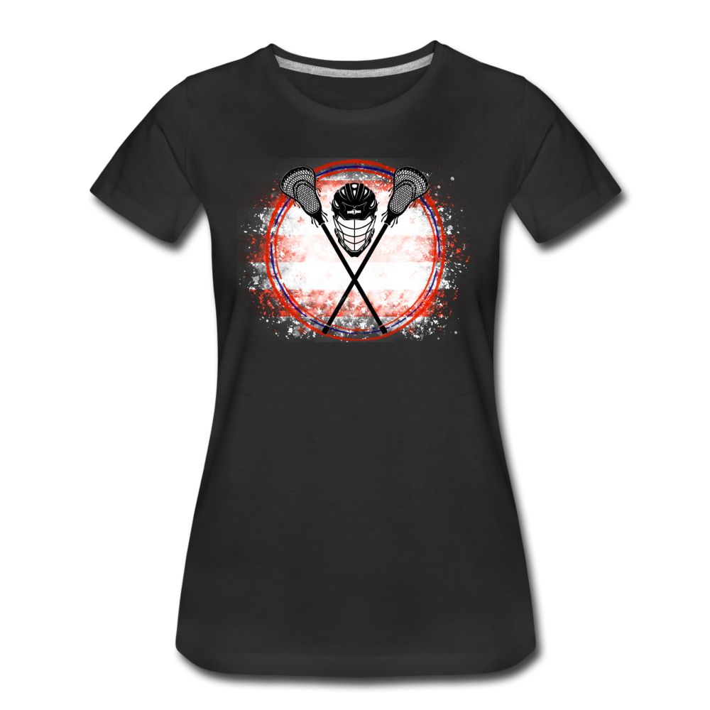 LAX Patriot Women’s Premium T-Shirt - black