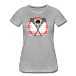 Load image into Gallery viewer, LAX Patriot Women’s Premium T-Shirt - heather gray
