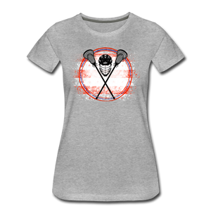 LAX Patriot Women’s Premium T-Shirt - heather gray