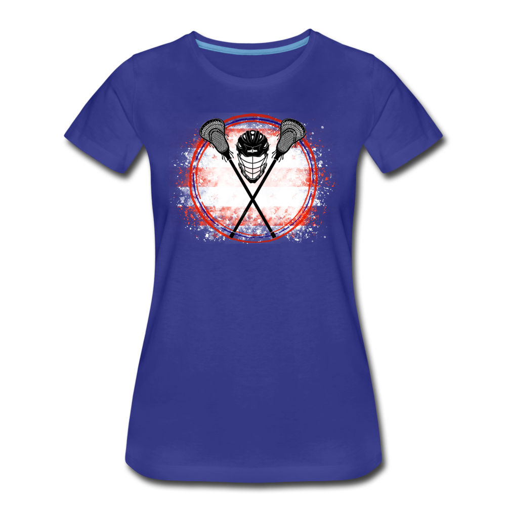 LAX Patriot Women’s Premium T-Shirt - royal blue