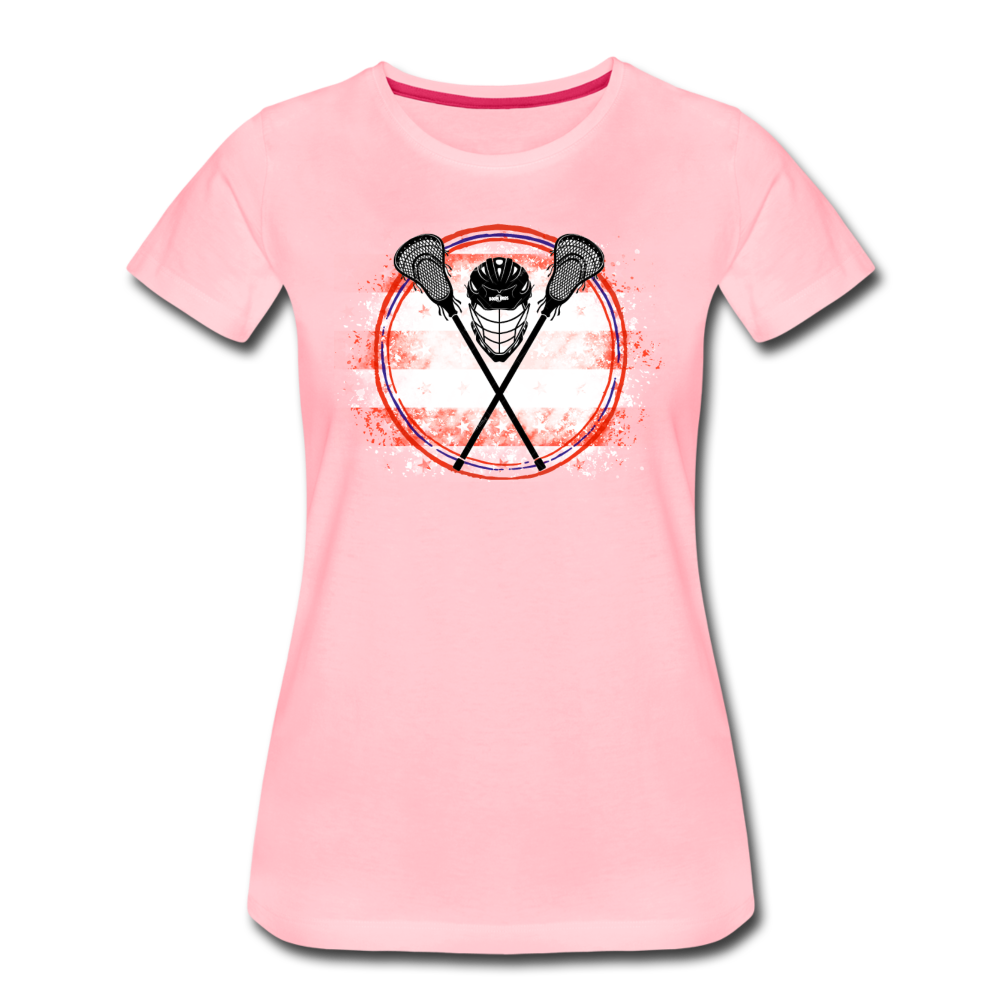 LAX Patriot Women’s Premium T-Shirt - pink