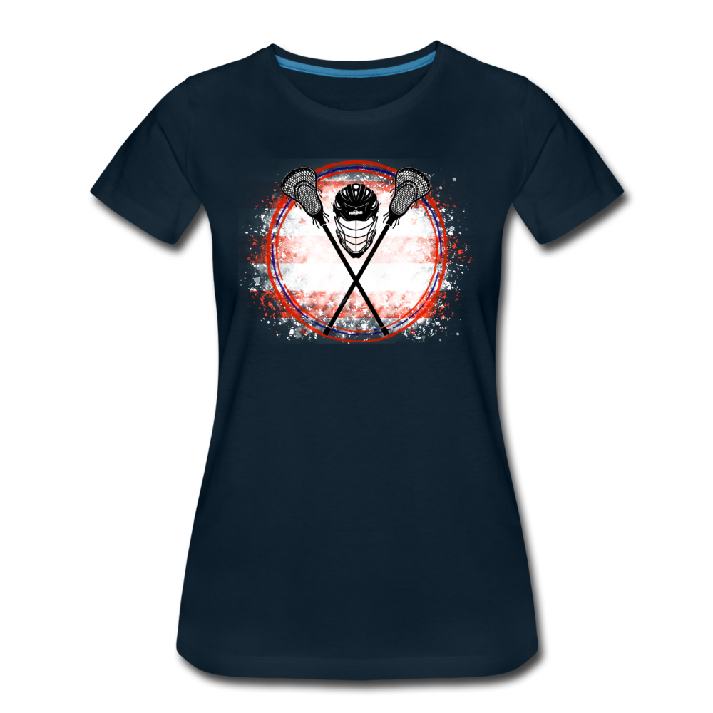 LAX Patriot Women’s Premium T-Shirt - deep navy