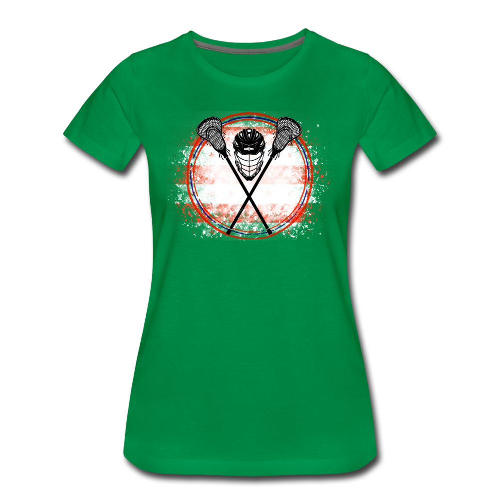 LAX Patriot Women’s Premium T-Shirt - kelly green