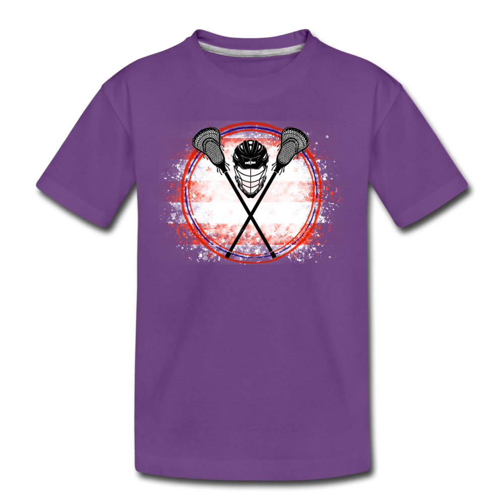 LAX Patriot Kids' Premium T-Shirt - purple