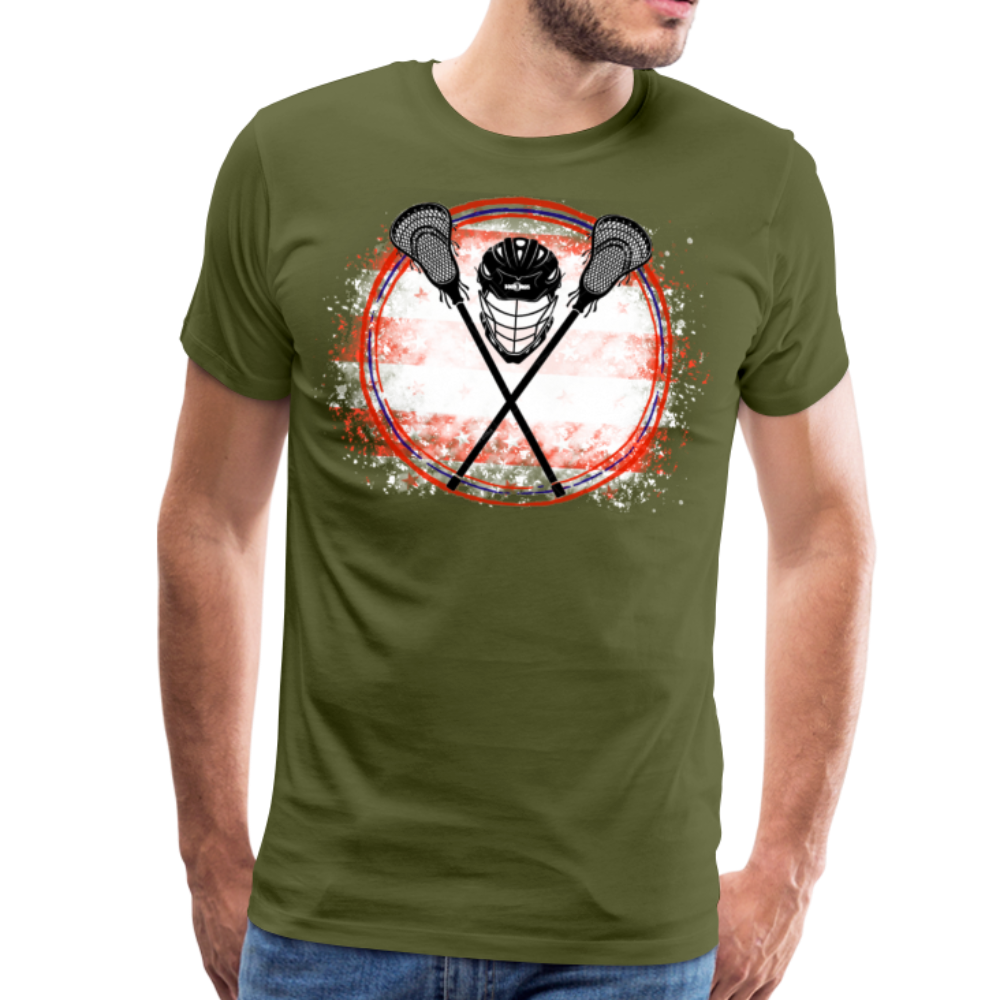 LAX Patriot Men's Premium T-Shirt - olive green