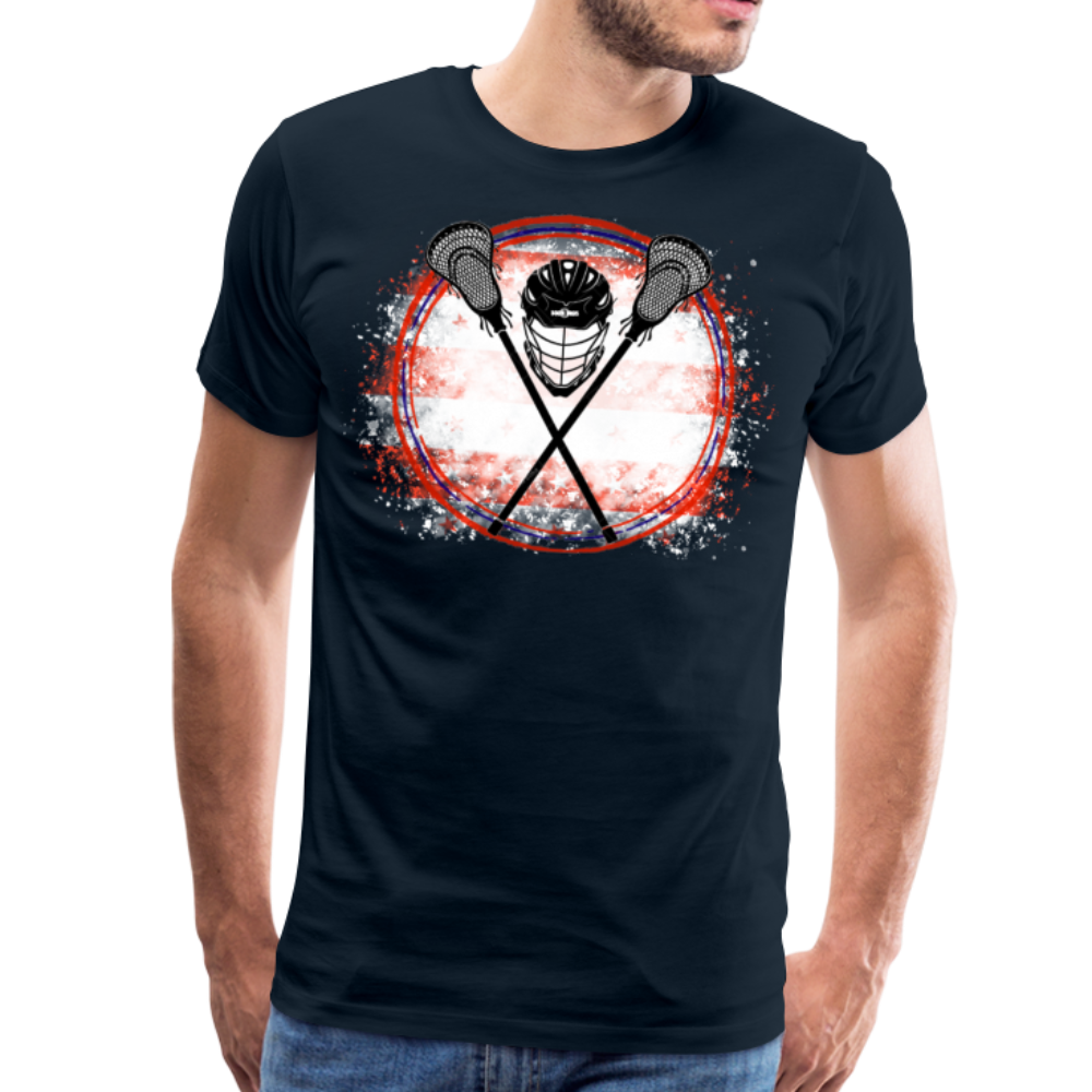 LAX Patriot Men's Premium T-Shirt - deep navy