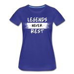 Load image into Gallery viewer, Legends Never Rest Women’s Premium T-Shirt - royal blue

