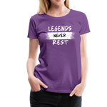 Load image into Gallery viewer, Legends Never Rest Women’s Premium T-Shirt - purple
