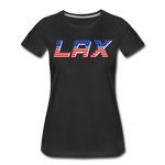 Load image into Gallery viewer, LAX USA Boom Women’s Premium T-Shirt - black
