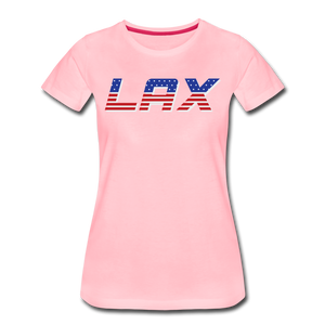 LAX USA Boom Women’s Premium T-Shirt - pink