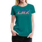 Load image into Gallery viewer, LAX USA Boom Women’s Premium T-Shirt - teal
