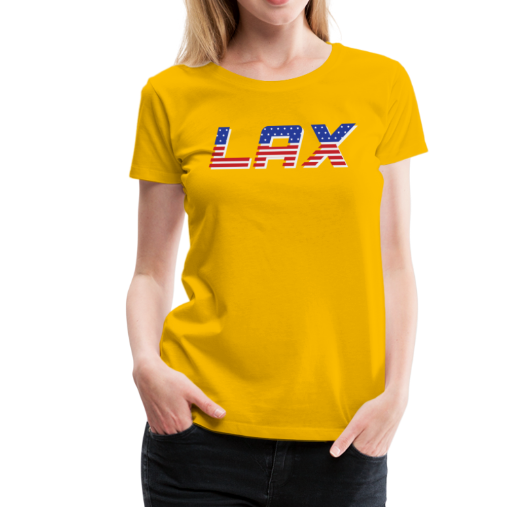 LAX USA Boom Women’s Premium T-Shirt - sun yellow