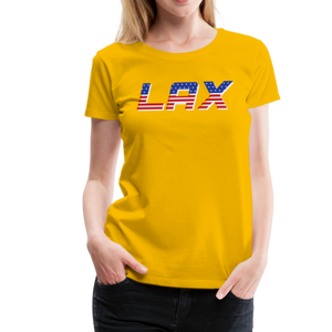 LAX USA Boom Women’s Premium T-Shirt - sun yellow