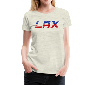 LAX USA Boom Women’s Premium T-Shirt - heather oatmeal