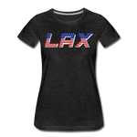 Load image into Gallery viewer, LAX USA Boom Women’s Premium T-Shirt - charcoal gray
