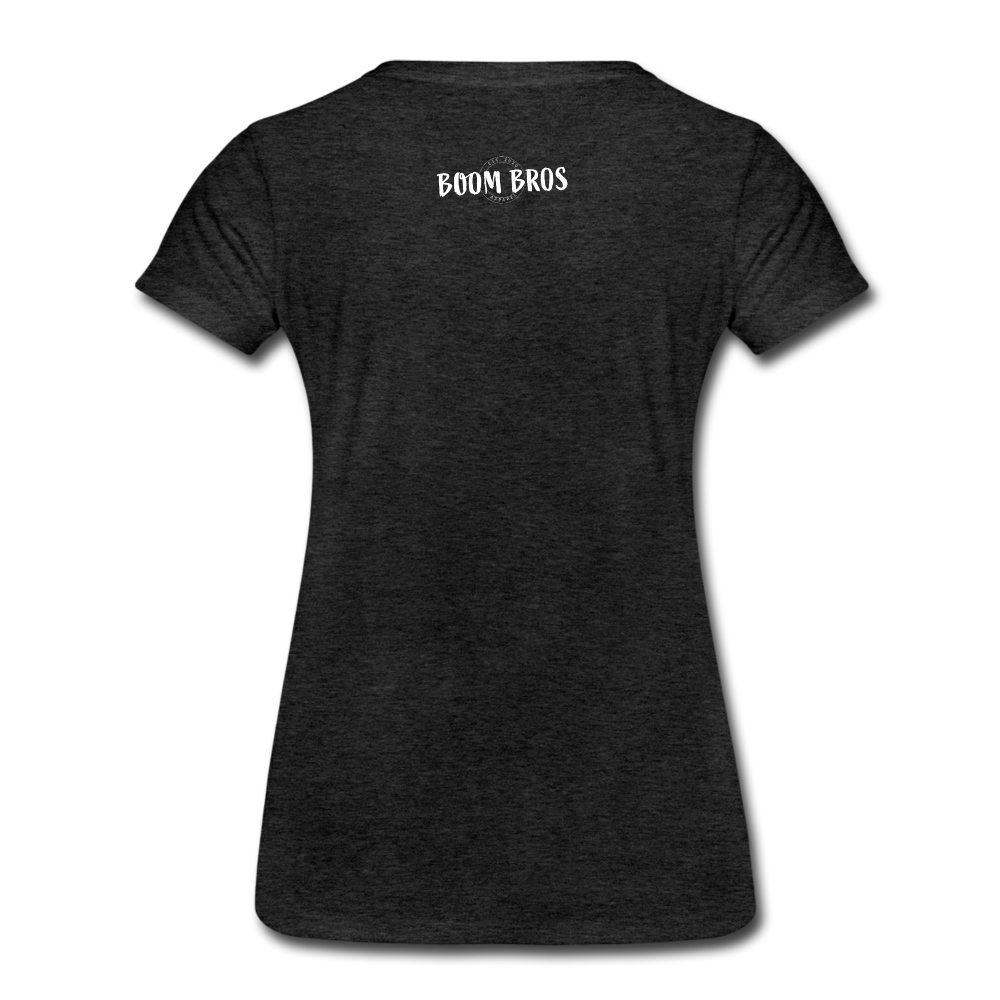 LAX USA Boom Women’s Premium T-Shirt - charcoal gray