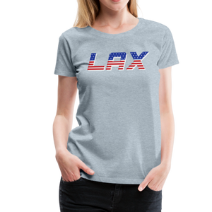 LAX USA Boom Women’s Premium T-Shirt - heather ice blue
