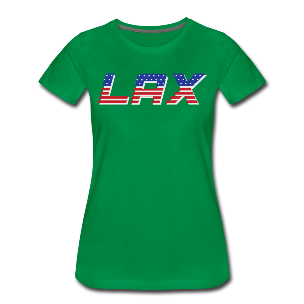 LAX USA Boom Women’s Premium T-Shirt - kelly green
