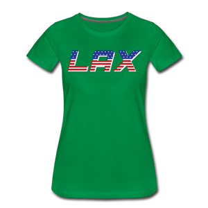 LAX USA Boom Women’s Premium T-Shirt - kelly green