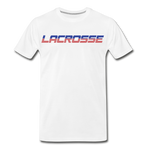 Load image into Gallery viewer, Lacrosse USA Boom Men&#39;s Premium T-Shirt - white
