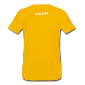 Lacrosse USA Boom Men's Premium T-Shirt - sun yellow