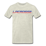Load image into Gallery viewer, Lacrosse USA Boom Men&#39;s Premium T-Shirt - heather oatmeal
