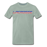 Load image into Gallery viewer, Lacrosse USA Boom Men&#39;s Premium T-Shirt - steel green
