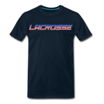 Load image into Gallery viewer, Lacrosse USA Boom Men&#39;s Premium T-Shirt - deep navy
