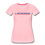 Load image into Gallery viewer, Lacrosse USA Boom Women’s Premium T-Shirt - pink
