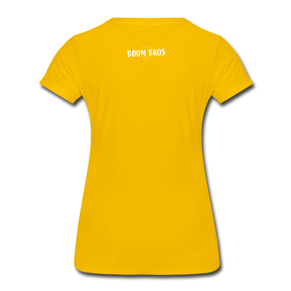 Lacrosse USA Boom Women’s Premium T-Shirt - sun yellow