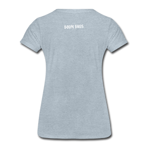 Lacrosse USA Boom Women’s Premium T-Shirt - heather ice blue