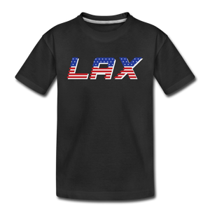 LAX USA Boom Kids' Premium T-Shirt - black