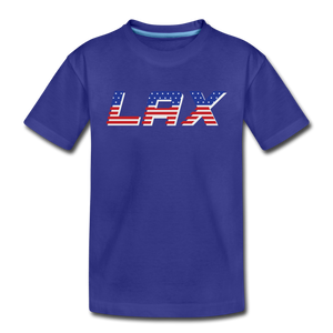 LAX USA Boom Kids' Premium T-Shirt - royal blue