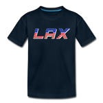 Load image into Gallery viewer, LAX USA Boom Kids&#39; Premium T-Shirt - deep navy
