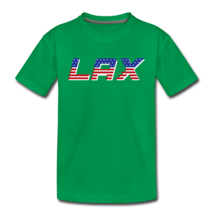 LAX USA Boom Kids' Premium T-Shirt - kelly green