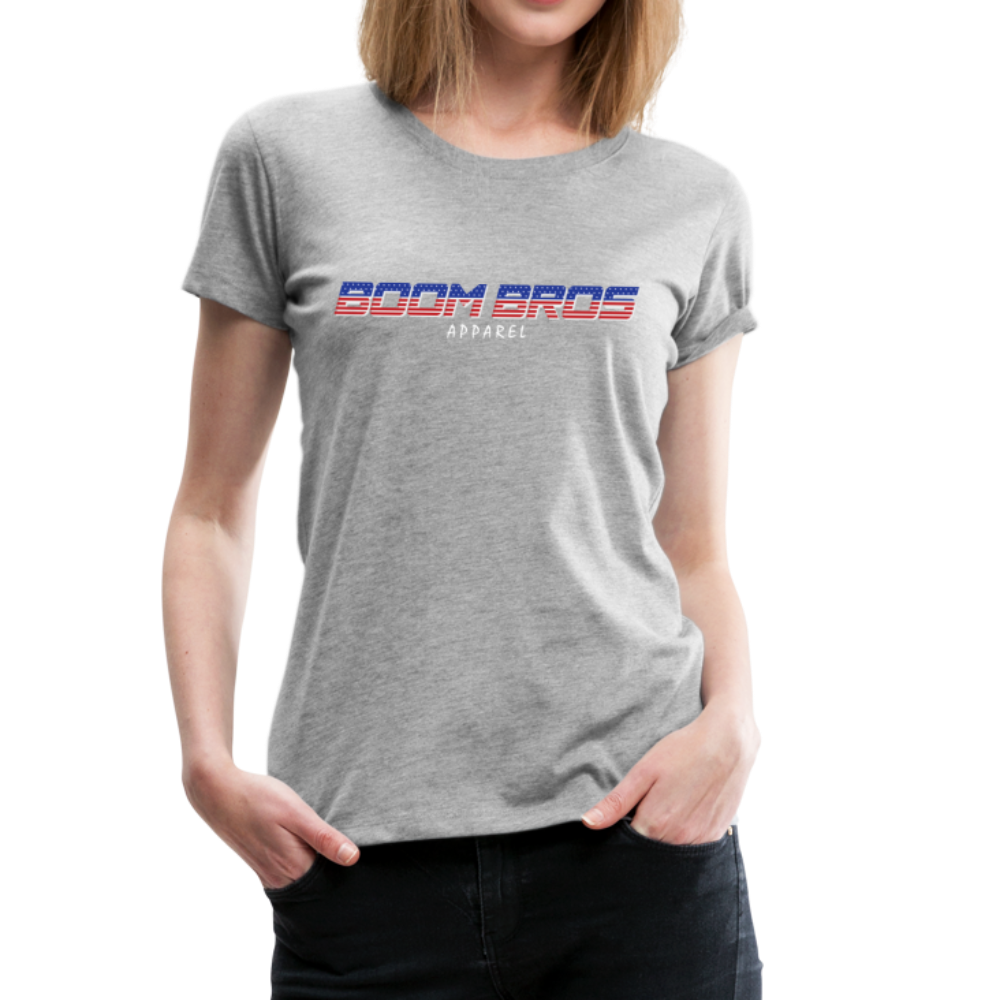 Boom USA Women’s Premium T-Shirt - heather gray