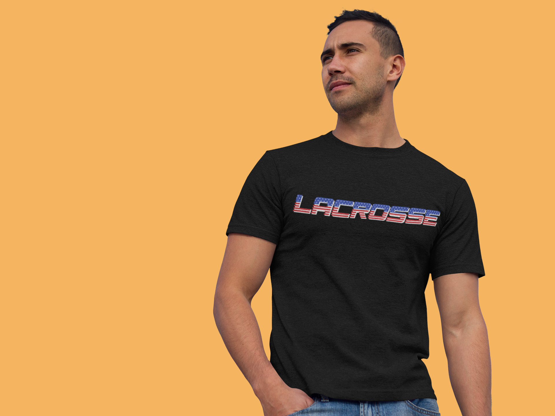 Lacrosse USA Boom Men's Premium T-Shirt