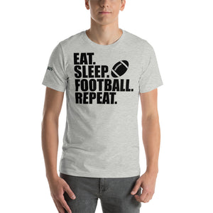 Eat Sleep Football Repeat 2.0 Men's Short-Sleeve T-Shirt