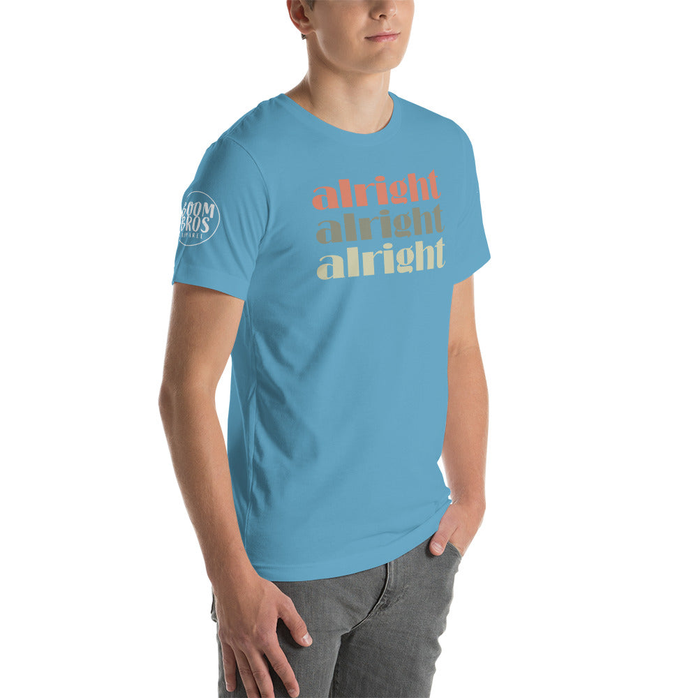 alright alright alright Boom Bros Men's (Unisex) t-shirt