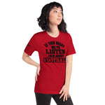 Load image into Gallery viewer, IF you want me to listen talk about Football. Women&#39;s Short-Sleeve T-Shirt
