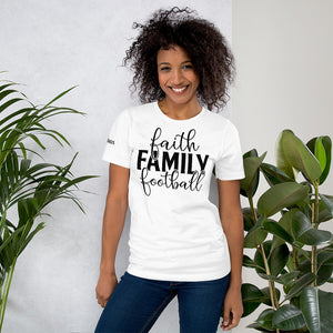 Faith. Family. Football. Women's Short-Sleeve T-Shirt