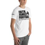 Load image into Gallery viewer, Faith. Family. Football. F Words Men&#39;s Short-Sleeve T-Shirt
