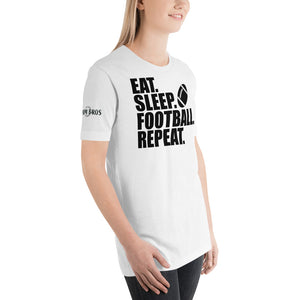 Eat. Sleep. Football. Repeat. v2.0 Women's Short-Sleeve T-Shirt
