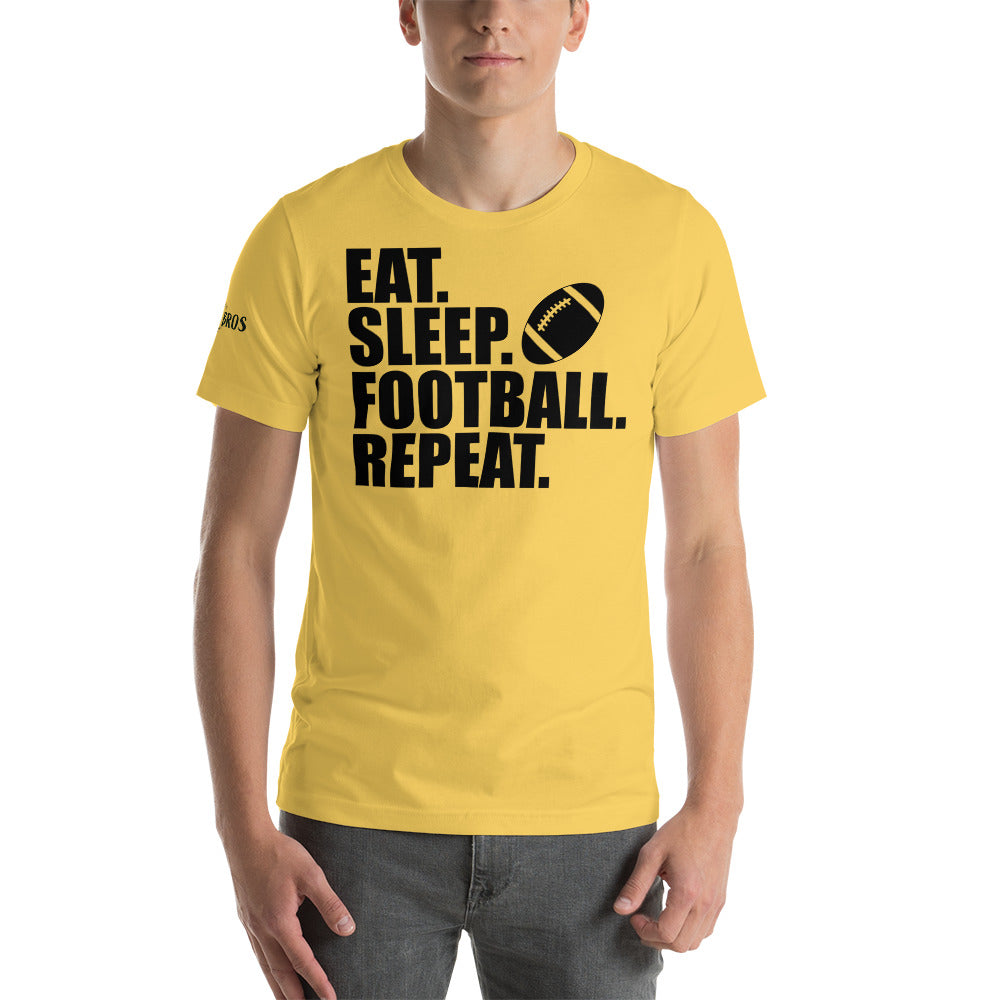 Eat Sleep Football Repeat 2.0 Men's Short-Sleeve T-Shirt
