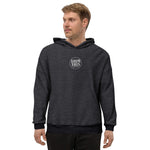Load image into Gallery viewer, Boom Bros Stacked Circle Logo Men&#39;s Embridered Sueded Fleece Hoodie
