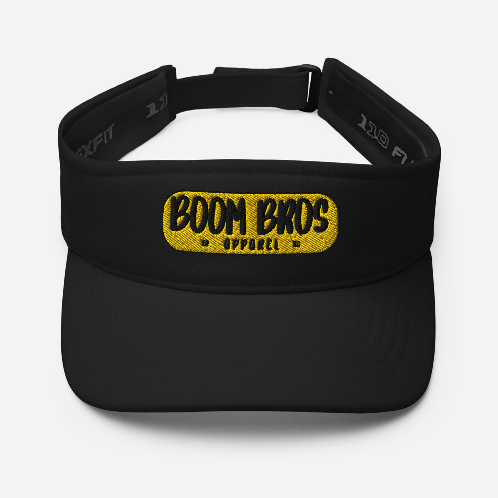 Boom Bros Black & Gold Logo Visor