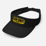 Load image into Gallery viewer, Boom Bros Black &amp; Gold Logo Visor
