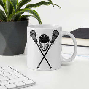 Lacrosse Sticks and Helmet Coffee/Tea Mug