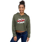 Load image into Gallery viewer, BOOM! Awesomeness Women&#39;s Crop Top Hoodie
